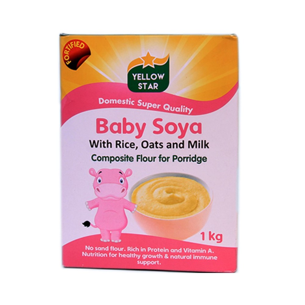 Yellow Star B Soya Rice Oat And Milk (1kg) Yellow Star B Soya Rice Oat And Milk (1kg)